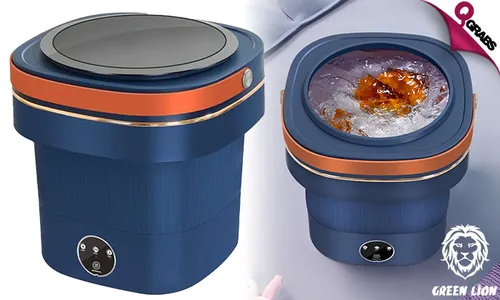 Green Lion 9L Foldable Mini Washing Machine 60W!